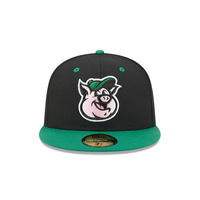 Casquette ajustée 59FIFTY noire New Era Kannapolis Cannon Ballers Theme Nights pour homme
