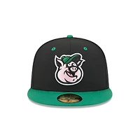 Casquette ajustée 59FIFTY noire New Era Kannapolis Cannon Ballers Theme Nights pour homme