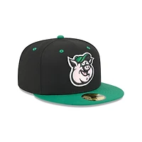 Casquette ajustée 59FIFTY noire New Era Kannapolis Cannon Ballers Theme Nights pour homme