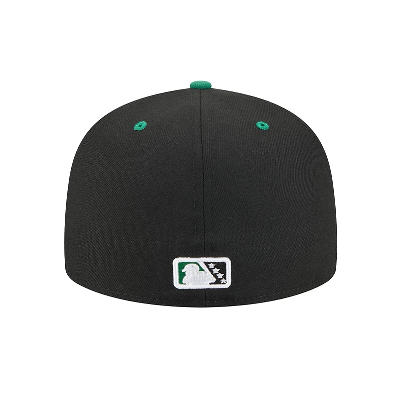 Men's New Era Black Kannapolis Cannon Ballers Theme Nights 59FIFTY Fitted Hat