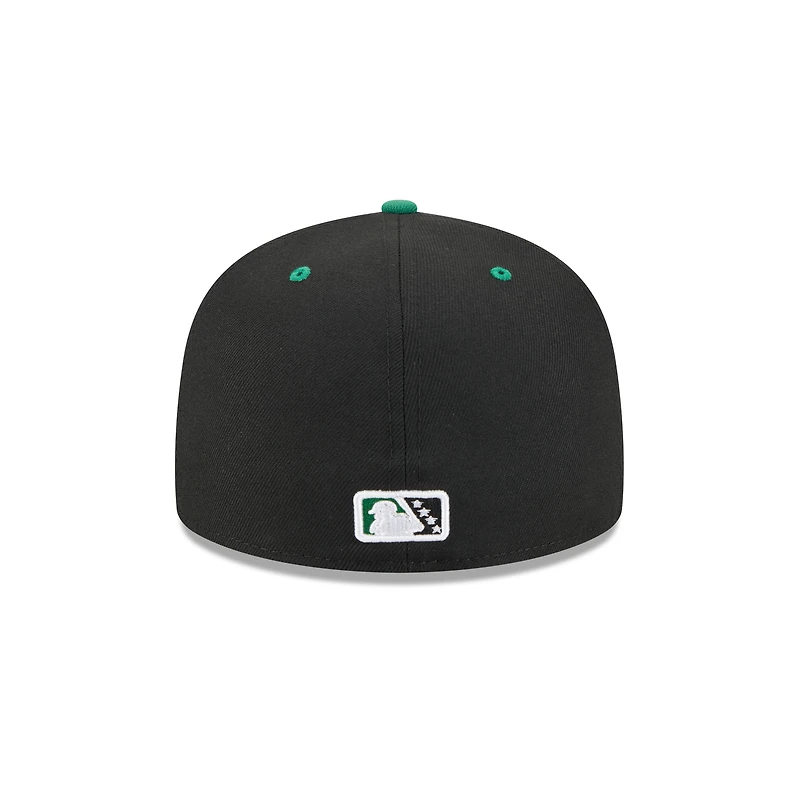 Casquette ajustée 59FIFTY noire New Era Kannapolis Cannon Ballers Theme Nights pour homme