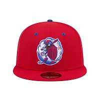Men's New Era  Red Kannapolis Cannon Ballers Theme Nights 59FIFTY Fitted Hat