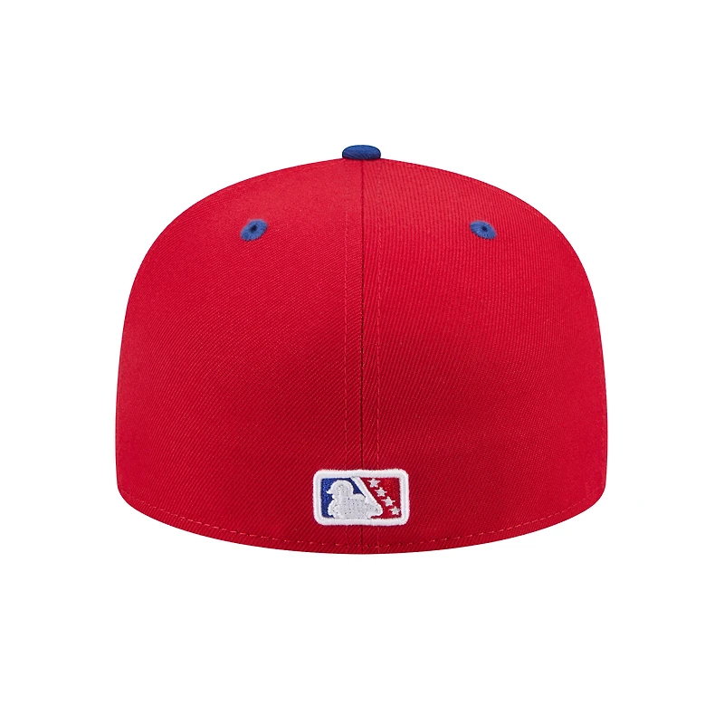 Men's New Era  Red Kannapolis Cannon Ballers Theme Nights 59FIFTY Fitted Hat