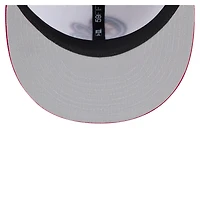 Men's New Era  White/Red Kannapolis Cannon Ballers Authentic Collection 59FIFTY Fitted Hat
