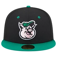 Casquette ajustée Kannapolis Qs 59FIFTY New Era noire pour homme Cannon Ballers