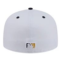 Casquette ajustée New Era 59FIFTY pour homme, grise et marine, Kannapolis Cannon Ballers Minor League Theme Nights