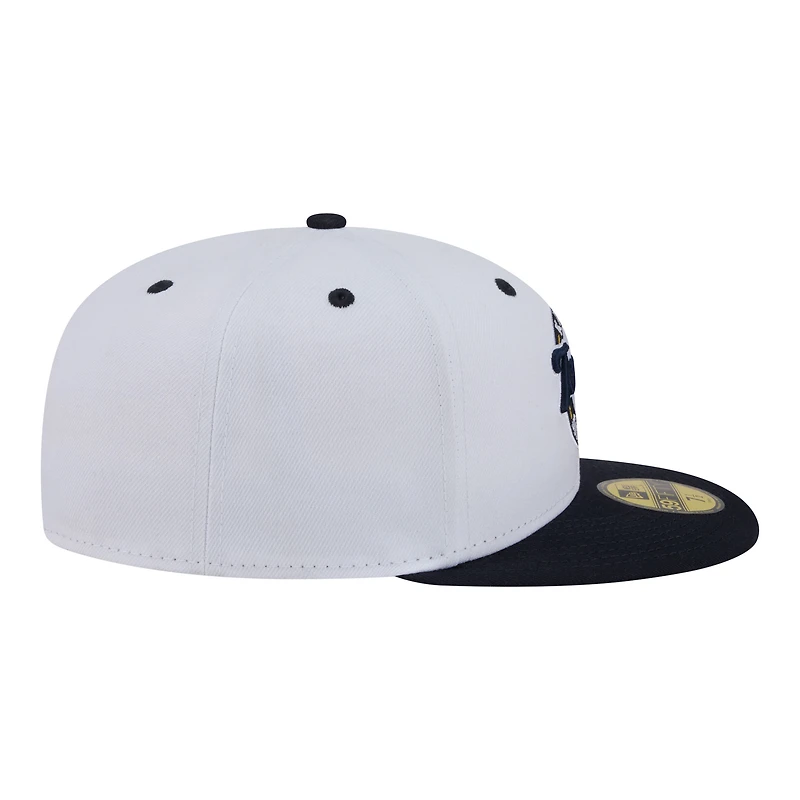 Men's New Era Gray/Navy Kannapolis Cannon Ballers Minor League Theme Nights 59FIFTY Fitted Hat