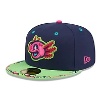 Men's New Era  Navy/Light Green Kannapolis Cannon Ballers 2026 Copa De La Diversion 59FIFTY Fitted Hat