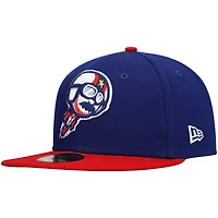 Men's New Era Royal Kannapolis Cannon Ballers Authentic Collection Road 59FIFTY Fitted Hat