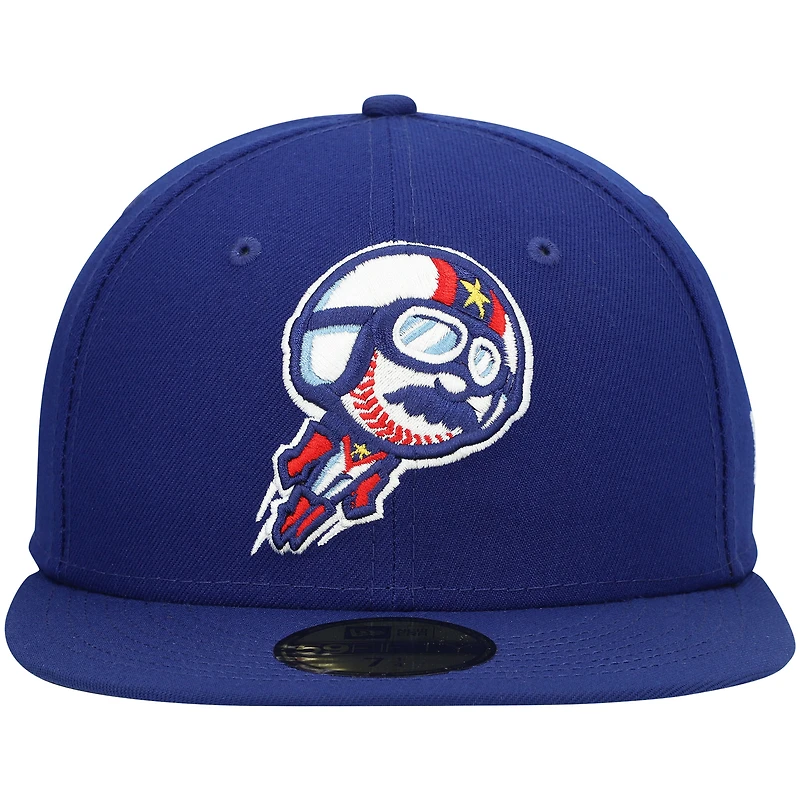 Casquette ajustée New Era Royal Kannapolis Cannon Ballers Authentic Collection Team Home 59FIFTY pour homme