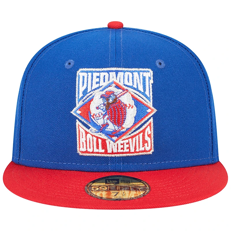 Men's New Era Royal Kannapolis Cannon Ballers Theme Nights Piedmont Boll Weevils  59FIFTY Fitted Hat