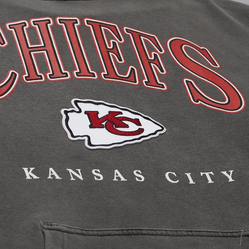 Mitchell & Ness Gray Kansas City Chiefs Pullover Hoodie