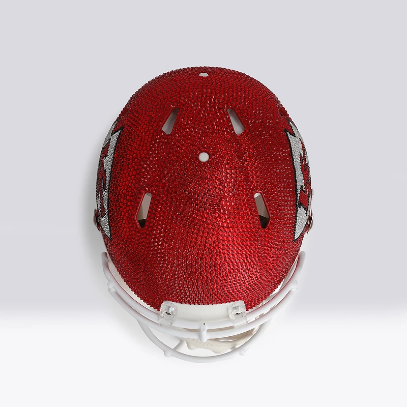Casque de football américain authentique taille réelle Riddell Revolution Speed des Kansas City Chiefs - Illustration par Rock On Sports