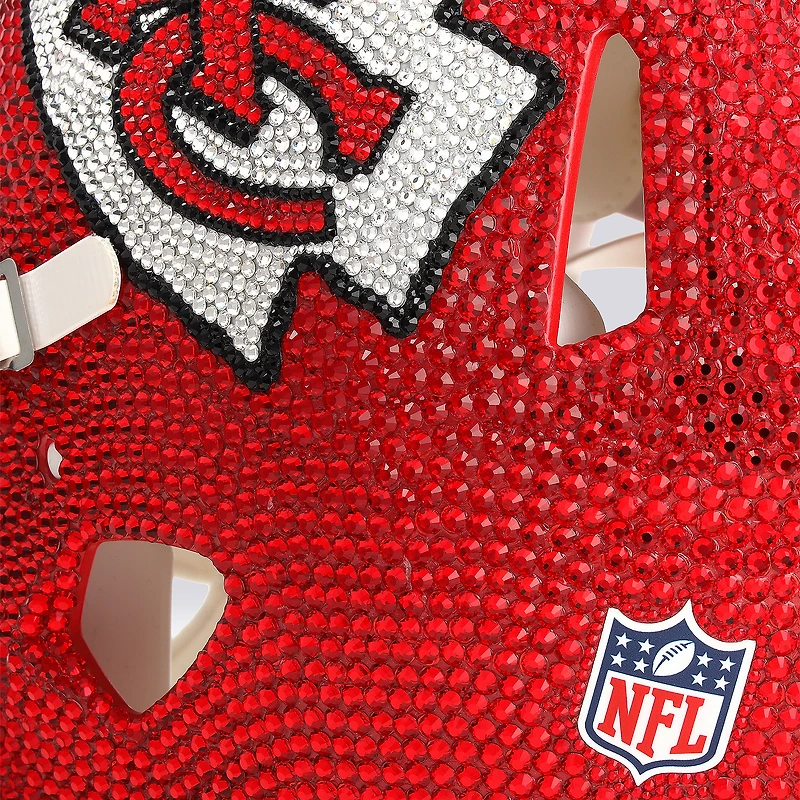 Kansas City Chiefs Riddell Revolution Speed Full-Size Authentic Football Helmet - Art by Rock On Sports