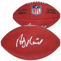 Ballon de football Wilson Duke en couleur autographié par Andy Reid, Kansas City Chiefs