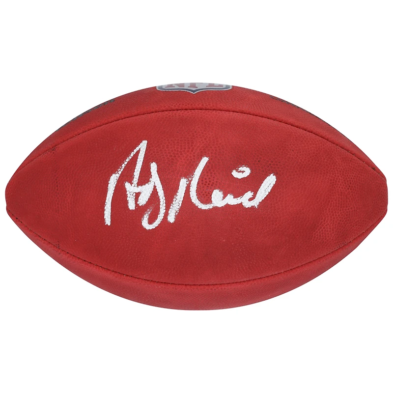 Ballon de football Wilson Duke en couleur autographié par Andy Reid, Kansas City Chiefs
