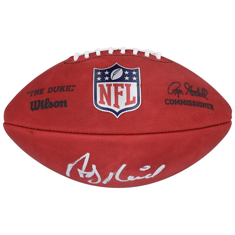 Ballon de football Wilson Duke en couleur autographié par Andy Reid, Kansas City Chiefs