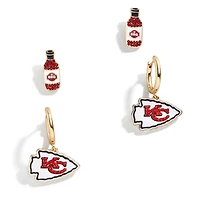 Ensemble de boucles d'oreilles BaubleBar Kansas City Chiefs
