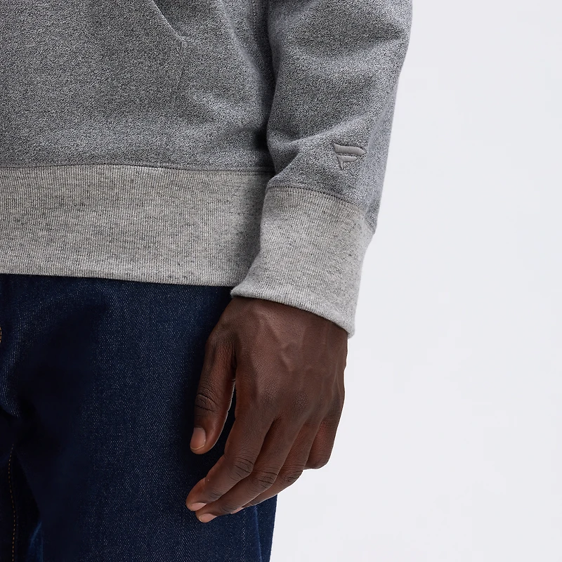 Sweat-shirt à poche en polaire emblématique des Chiefs de Kansas City, gris chiné, Fanatics Athletic