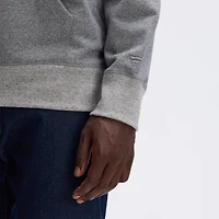 Sweat-shirt à poche en polaire emblématique des Chiefs de Kansas City, gris chiné, Fanatics Athletic