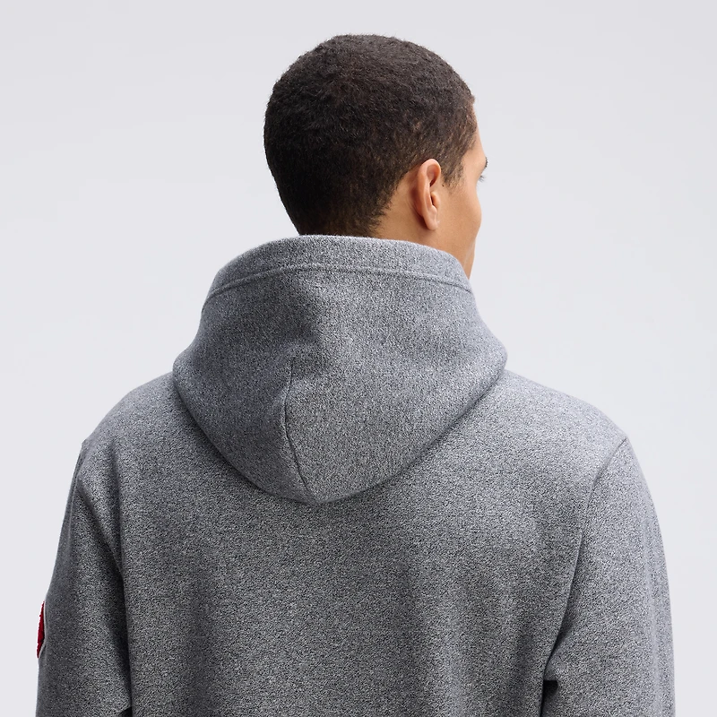 Sweat à capuche Fanatics Athletic Heather Gray Kansas City Chiefs Iconic bords en polaire