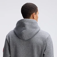 Sweat à capuche Fanatics Athletic Heather Gray Kansas City Chiefs Iconic bords en polaire