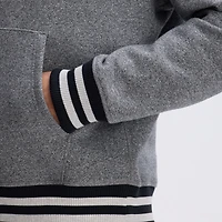 Sweat à capuche Fanatics Athletic Heather Gray Kansas City Chiefs Iconic bords en polaire