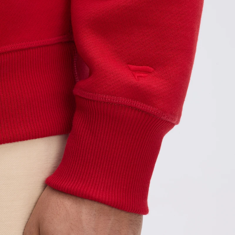 Fanatics Red Kansas City Chiefs IconicFleece Flocked Hoodie