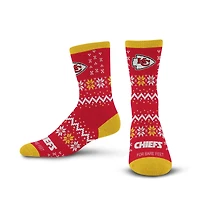 For Bare Feet  Red Kansas City Chiefs Team Sweater Socks