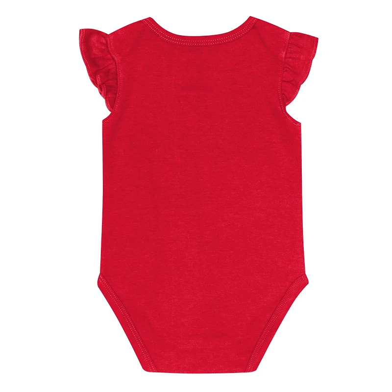 Girl's Outerstuff Red/Gold Kansas City Chiefs Sunshine Two-Piece Bodysuit Set
