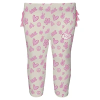 Girls Newborn & Infant White Kansas City Chiefs All The Love 2 Piece Bodysuit and Pants Set