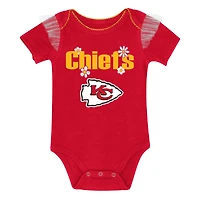 Ensemble body et jupe rouge Kansas City Chiefs My Team Rocks pour nouveau-né fille