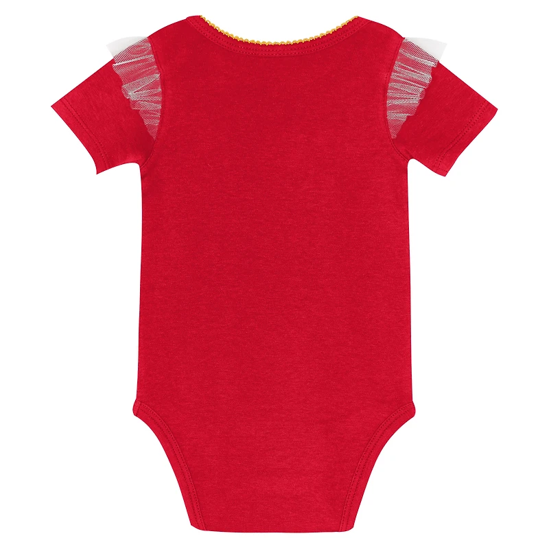 Ensemble body et jupe rouge Kansas City Chiefs My Team Rocks pour nouveau-né fille