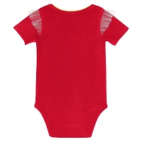Ensemble body et jupe rouge Kansas City Chiefs My Team Rocks pour nouveau-né fille