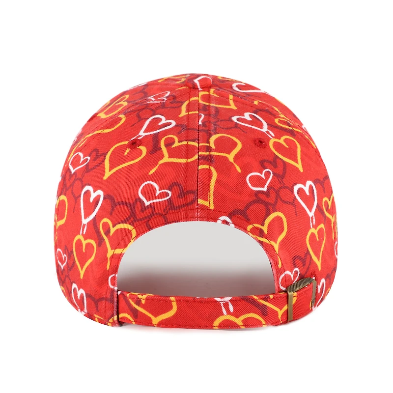 Girls Toddler '47 Red Kansas City Chiefs Mural Clean Up Adjustable Hat