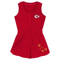 Girls Toddler Red Kansas City Chiefs Super Girl Romper