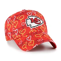 Girls Youth '47 Red Kansas City Chiefs Mural Clean Up Adjustable Hat