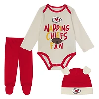 Infant Outerstuff  Red Kansas City Chiefs Little Champ Three-Piece Set