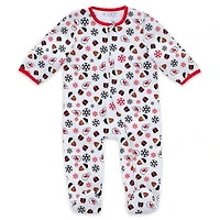 Infant & Newborn WEAR by Erin Andrews Kansas City Chiefs Holiday Full-Zip Sleeper Bib Set