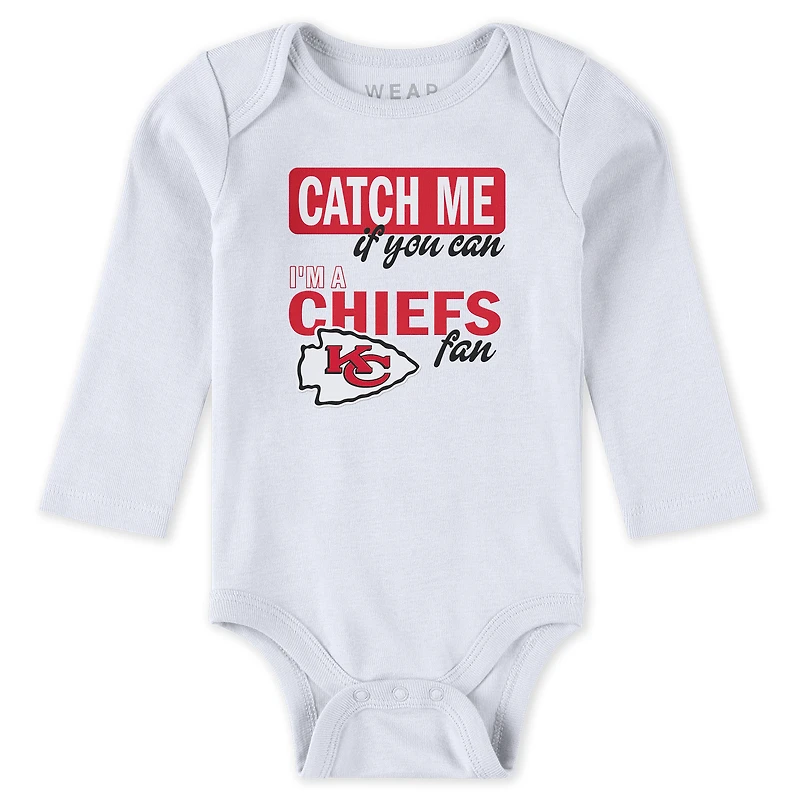 Vêtements pour bébés et nouveau-nés par Erin Andrews Kansas City Chiefs Ensemble trois pièces Body pantalon Turn Me Around