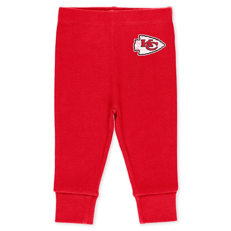 Vêtements pour bébés et nouveau-nés par Erin Andrews Kansas City Chiefs Ensemble trois pièces Body pantalon Turn Me Around