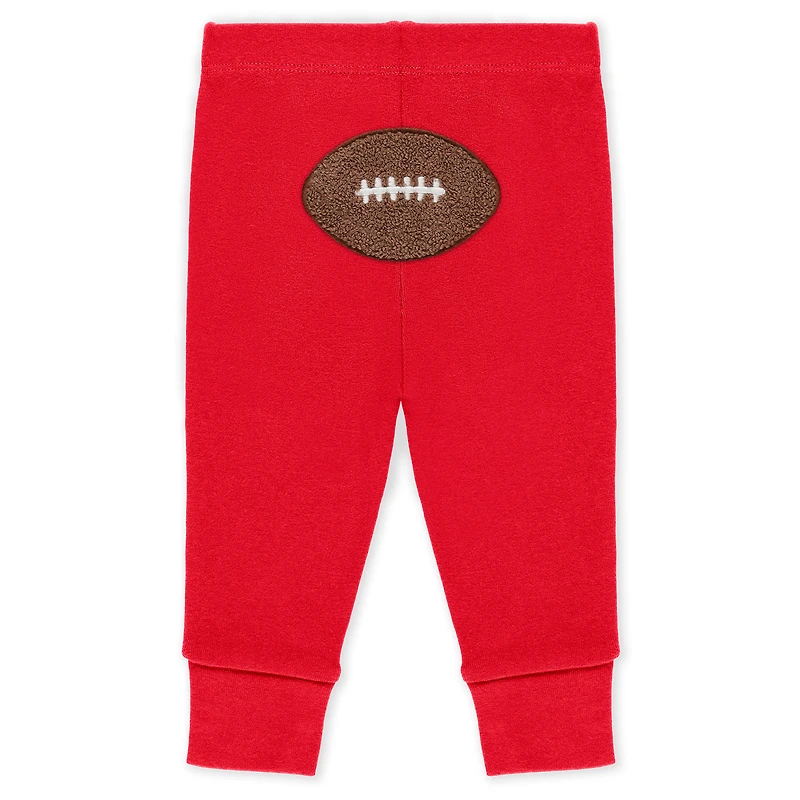 Infant & Newborn WEAR by Erin Andrews Kansas City Chiefs Three-Piece Turn Me Around Bodysuits Pant Set