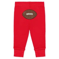 Infant & Newborn WEAR by Erin Andrews Kansas City Chiefs Three-Piece Turn Me Around Bodysuits Pant Set