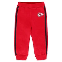 Infant & Newborn WEAR by Erin Andrews Red Kansas City Chiefs Fleece Crewneck and Pants Set