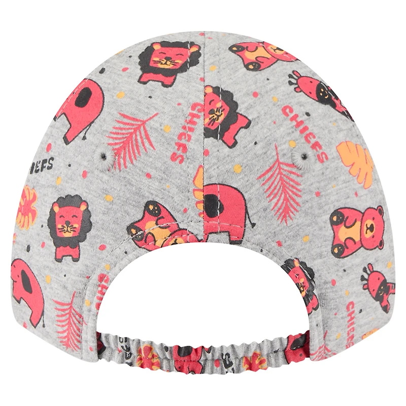 Casquette ajustable 9TWENTY grise pour bébé New Era des Kansas City Chiefs