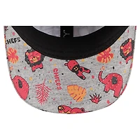 Casquette ajustable 9TWENTY grise pour bébé New Era des Kansas City Chiefs