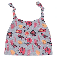 Infant New Era Gray Kansas City Chiefs Animal Baby Beanie Cuffed Knit Hat