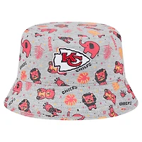Infant New Era  Gray Kansas City Chiefs Animal Bucket Hat