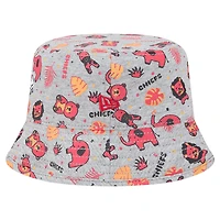 Infant New Era  Gray Kansas City Chiefs Animal Bucket Hat