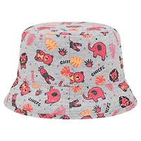 Infant New Era  Gray Kansas City Chiefs Animal Bucket Hat